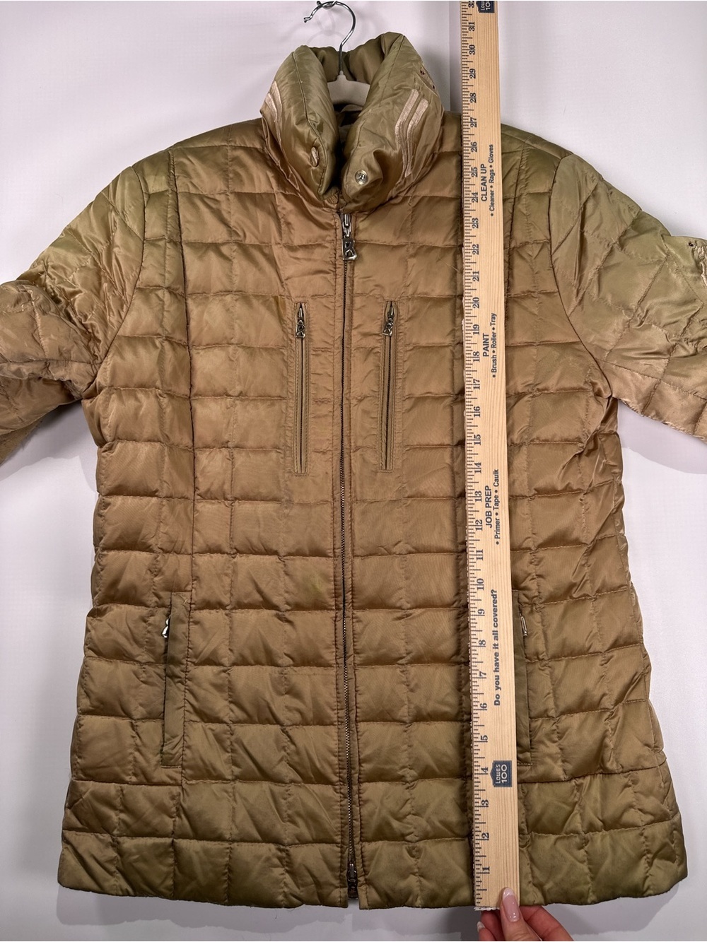 Bogner Goan Thylmann Embroidered Goose Down Puffer Jacket Gold Size 10 - Picture 15 of 16
